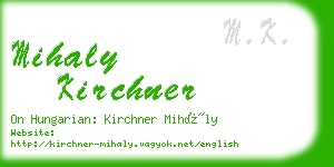 mihaly kirchner business card